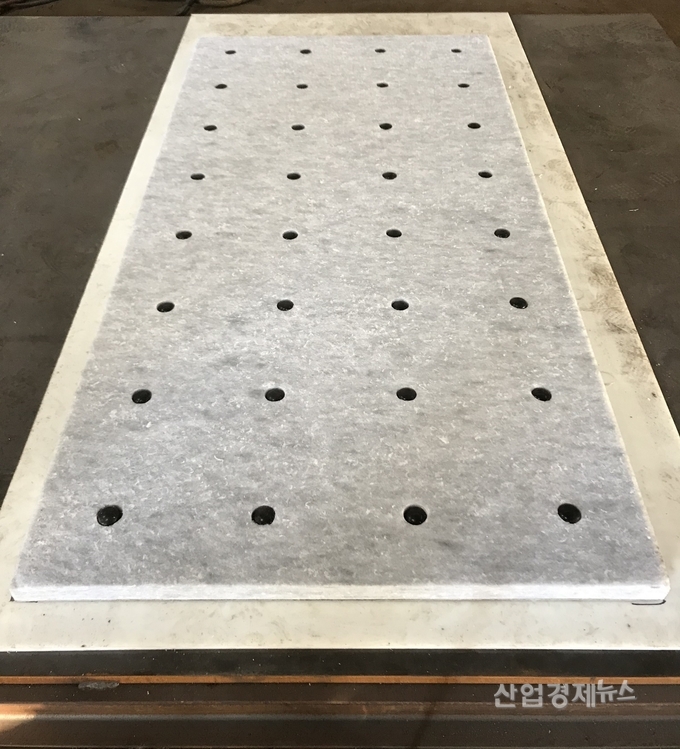 ‘H 사일런트 홈 시스템 Ⅰ’ 고성능 완충재 하부. 사진=현대건설