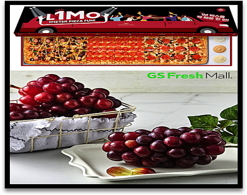 리모피자(상)와 홍주 씨들리스(하) 연출 컷...<사진=피자헛, GS프레시몰 제공>