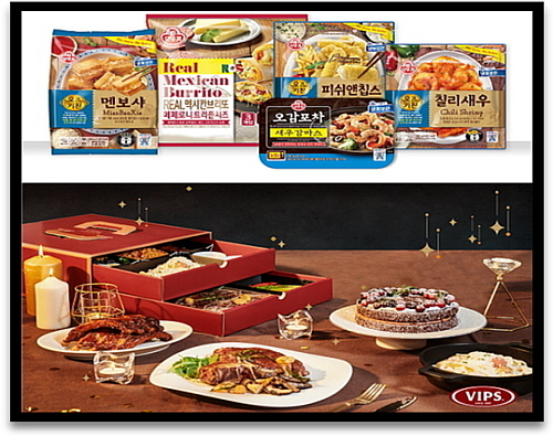 기사 관련 이미지 컷(사진= 오뚜기(위), CJ푸드빌 빕스 제공)