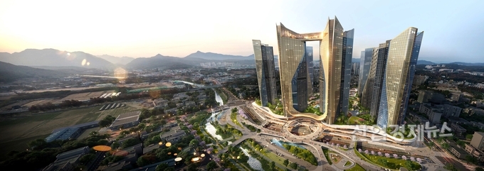 장대B구역 재개발사업 조감도. 이미지=현대건설