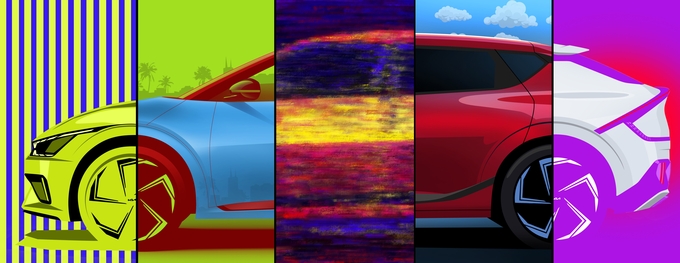 기아가 공개한 EV NFT 작품 ‘Opposites United of EV6’ 사진=기아