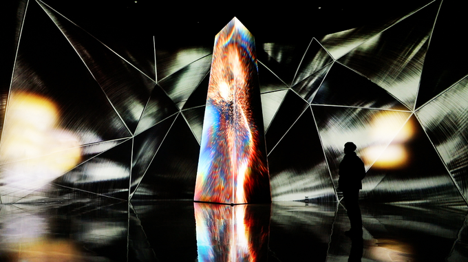 ‘철의 문명’은 지난 2월 아시아 디자인 프라이즈에서 대상을 수상했다. 사진은 ‘철의 문명’이 재생되는 모습. 사진=포스코