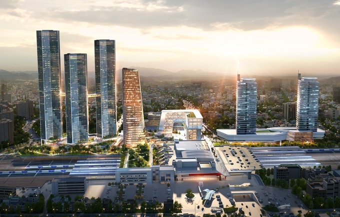 '대전역세권 복합개발사업' 조감도. 이미지=한화건설