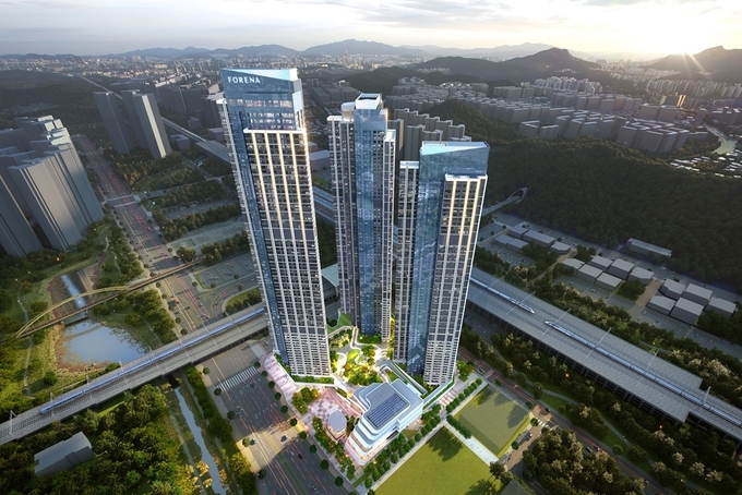 ‘한화 포레나 천안아산역’ 조감도. 이미지=한화건설