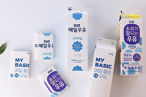 밀키파우치로 만든 다목적 미니 지갑 연출 커...매일유업 제공