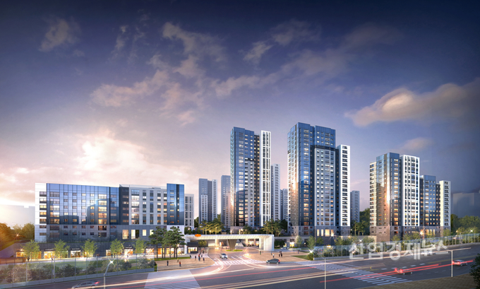 e편한세상 옥정 리더스가든 투시도. 이미지=DL이앤씨