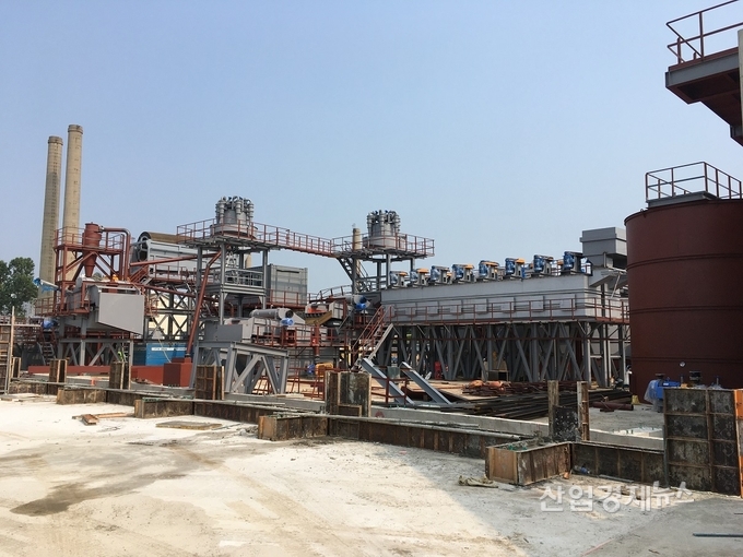 오염토양 세척공사. 사진=현대건설