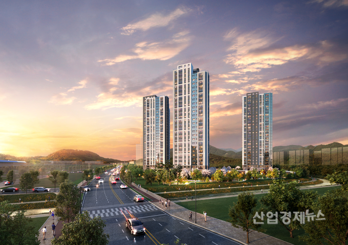 'e편한세상 지축 센텀가든' 투시도. 이미지=DL이앤씨