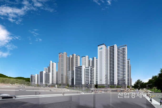 '인덕원 자이 SK VIEW' 투시도. 이미지=GS건설