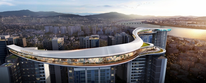 대우건설이 제안한 '한남써밋' 투시도. 이미지=대우건설