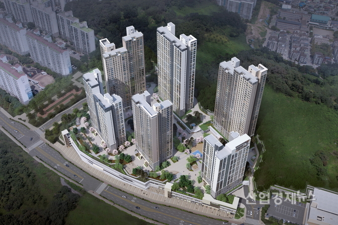 '아산자이 그랜드파크' 2단지 조감도. 이미지=GS건설