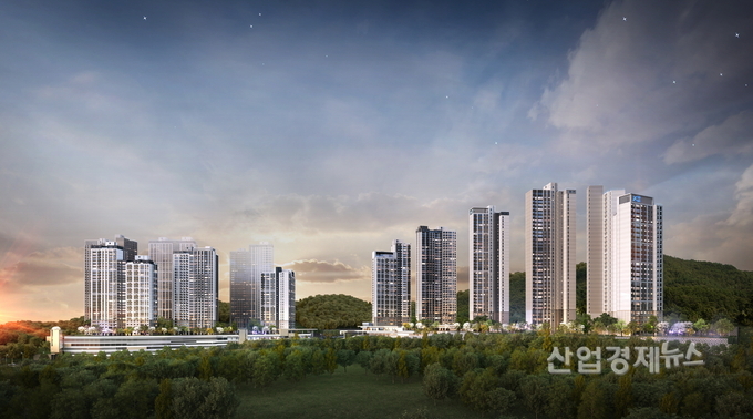 '아산자이 그랜드파크' 투시도. 이미지=GS건설