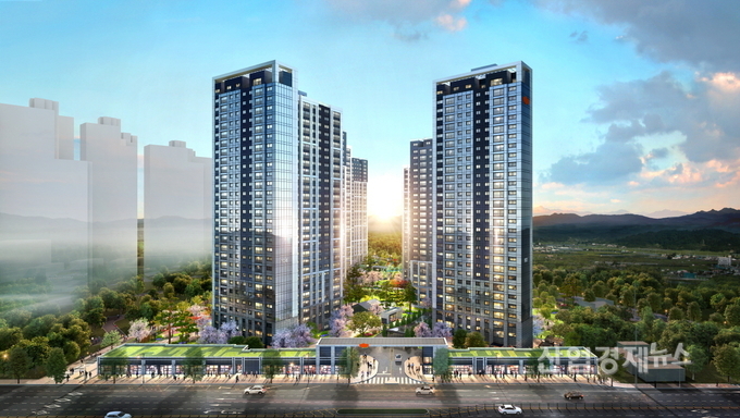 'e편한세상 군산 디오션루체' 투시도. 이미지=DL이앤씨