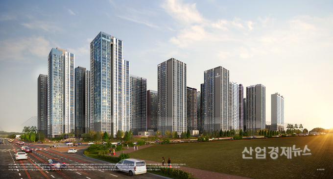 ;올림픽파크 포레온' 투시도. 이미지=현대건설