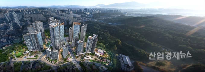 길동 삼익파크아파트 재건축 ‘써밋 듀 포레' 조감도. 이미지=대우건설
