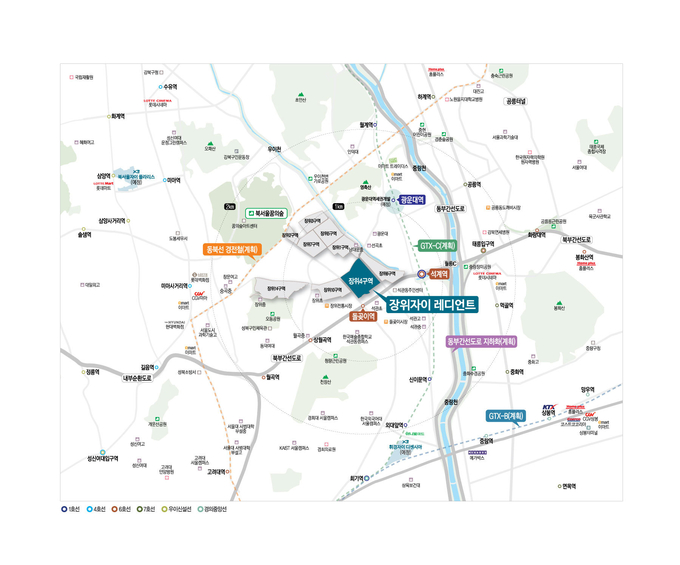 '장위자이 레디언트' 위치도