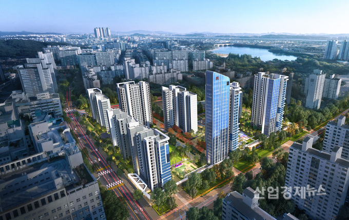 강선마을14단지 리모델링 조감도. 이미지=현대건설