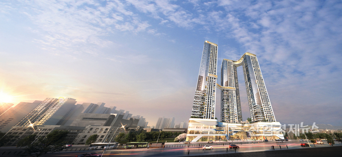 ‘강북5구역 공공재개발’ 단지 투시도. 이미지=DL이앤씨