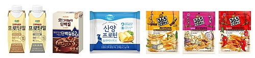 기사 관련 단백질 제품 모음 컷...<사진= 정식품 제공>