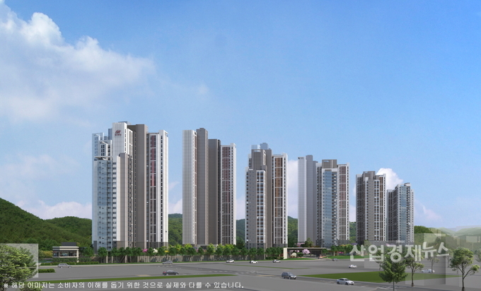 '힐스테이트 환호공원' 2블럭 투시도. 이미지=현대건설