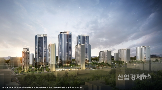 '상무센트럴자이' 투시도. 이미지=GS건설