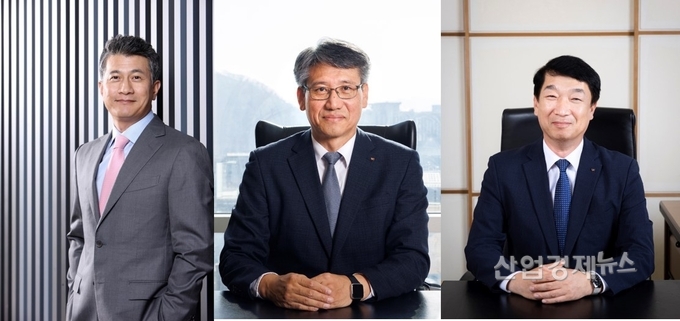 동국홀딩스 장세욱 대표이사 부회장, 동국제강 최삼영 대표이사 부사장, 동국씨엠 박상훈 대표이사 부사장(왼쪽부터)