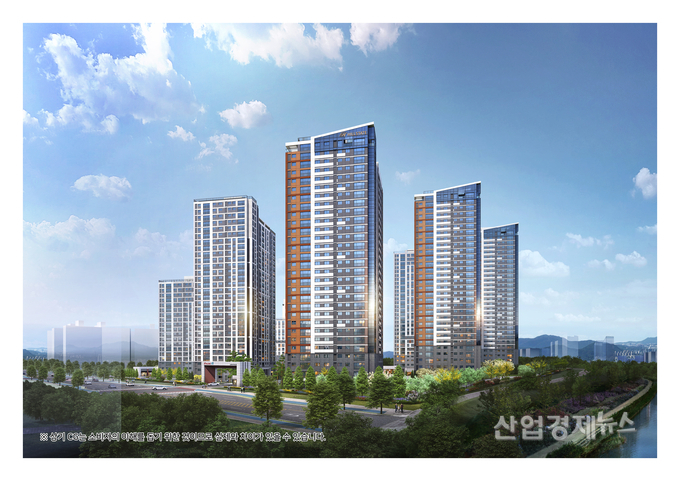 '힐스테이트 자이 아산센텀' 투시도. 이미지=현대건설