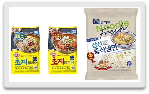 기사 관련 이미지 컷...<사진=오뚜기(좌), 면사랑(우) 제공>