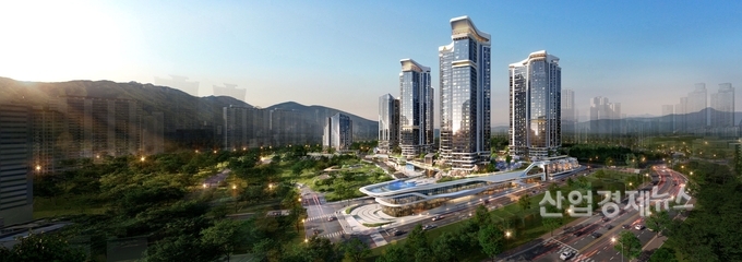 DL이앤씨 부산중동5구역 주택재개발 투시도. 이미지=DL이앤씨