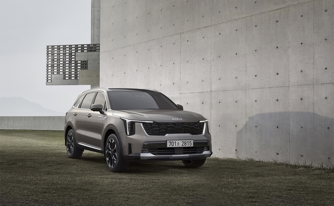 기아가 '더 뉴 쏘렌토' 신차 디자인을 공개했다. 사진=기아