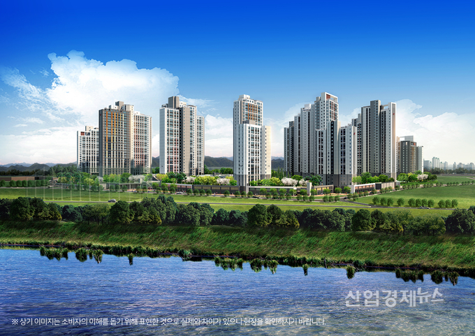 '힐스테이트 신용 더리버' 투시도. 이미지=현대건설