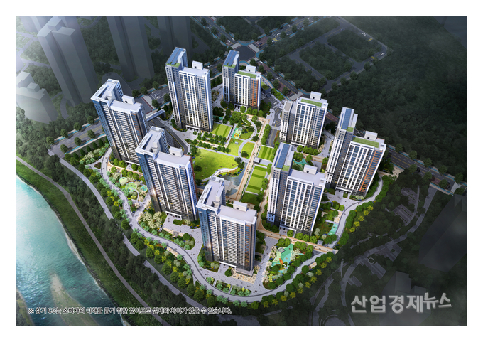 '힐스테이트 자이 아산센텀' 주경조감도. 이미지=현대건설