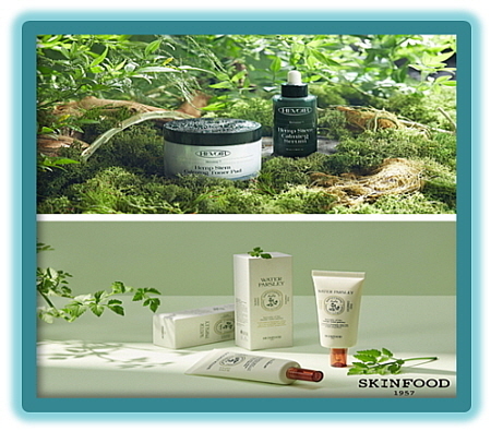 기사 관련 이미지 컷...<사진=유한건강생활(상), 스킨푸드(하) 제공>