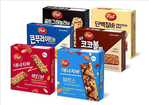 신제품 포함 에너지바 6종 라인업...<사진=동서식품 제공>