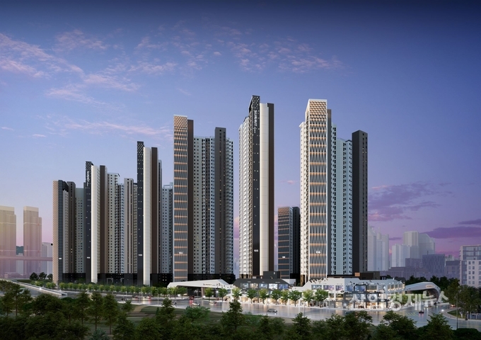 '더 비치 푸르지오 써밋' 투시도. 이미지=대우건설