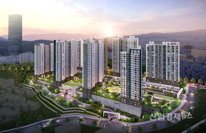 '문현 푸르지오 트레시엘' 투시도. 이미지=대우건설