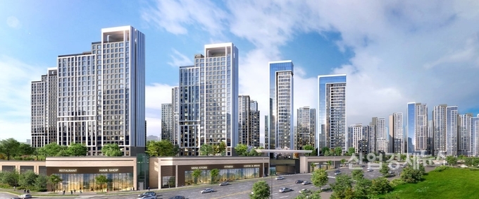 '청주 사모2구역' 투시도. 이미지=현대건설