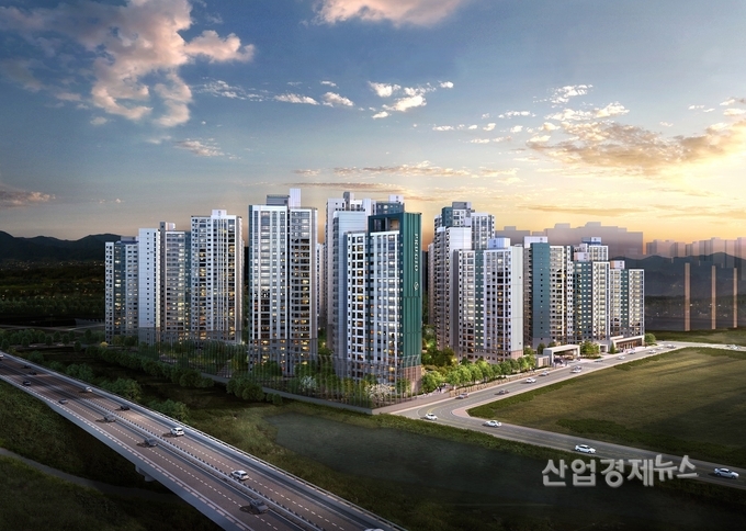 ‘탕정 푸르지오 리버파크’ 투시도. 이미지=대우건설