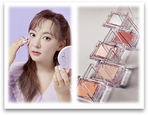 뷰티 인플루언서 회사원A(일본 채널: 회사원J와 글린트 하이라이터 연출 컷...<사진=LG생활건강 제공>