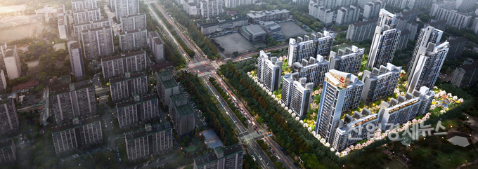 '한가람세경 리모델링' 조감도. 이미지=현대건설