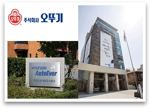 기사 관련 이미지 컷...<사진=오뚜기, 이디야커피, 현대오토에버 제공>