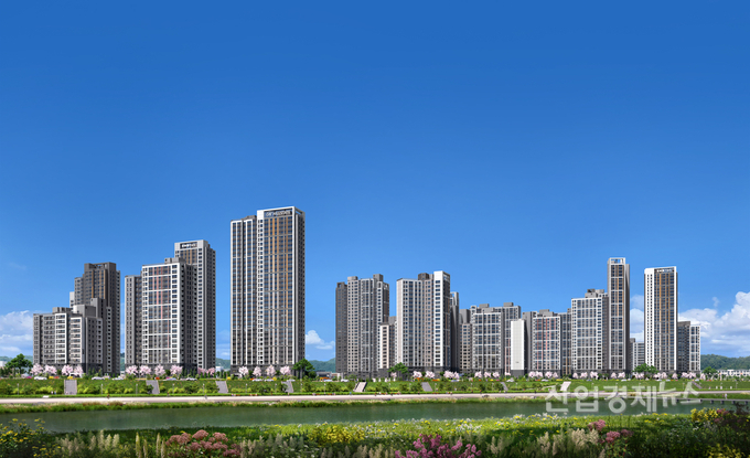 ‘힐스테이트 어울림 청주사직’ 투시도. 이미지=현대건설