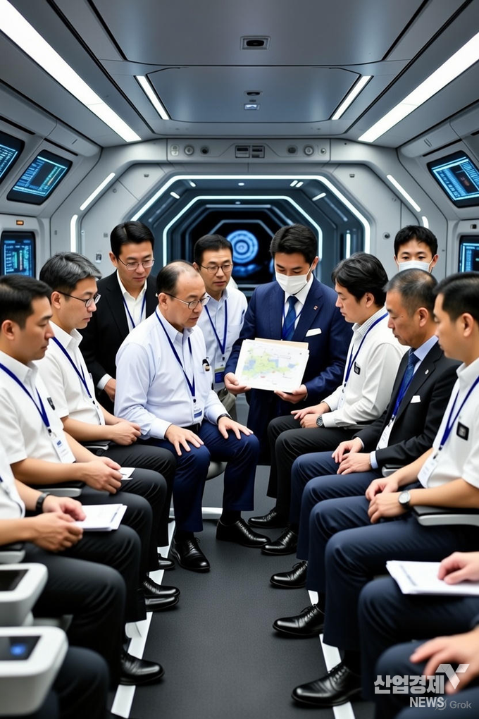 일본 내각의 공직자들이 지난 17일 해외식량공급여건 악화에 대비한 지휘소 훈련을 실시했다. 사진=그록(Grok) 생성