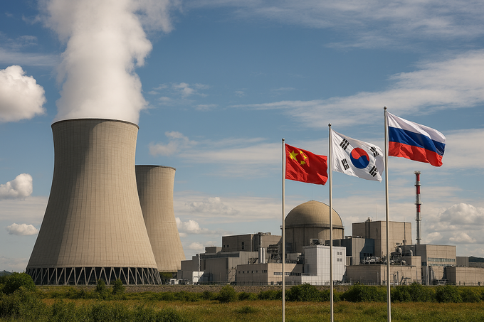 중국과 러시아가 전 세계 신규 원전 건설의 90%를 차지하면서 에너지 시장의 구도가 재편되는 기미를 보이고 있다. 사진은 AI 생성 이미지